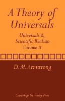 Book Cover for A Theory of Universals: Volume 2 by D M University of Sydney Armstrong