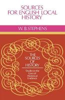 Book Cover for Sources for English Local History by W B Stephens