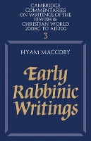 Book Cover for Early Rabbinic Writings by Hyam MacCoby