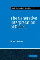 Book Cover for The Generative Interpretation of Dialect by Brian Newton