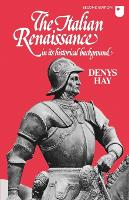 Book Cover for The Italian Renaissance in its Historical Background by Denys Hay