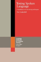 Book Cover for Testing Spoken Language by Nic Underhill
