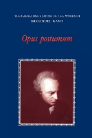 Book Cover for Opus Postumum by Immanuel Kant