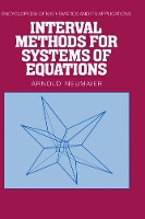 Book Cover for Interval Methods for Systems of Equations by A AlbertLudwigsUniversität Freiburg, Germany Neumaier