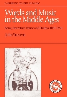 Book Cover for Words and Music in the Middle Ages by John Stevens