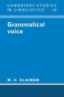 Book Cover for Grammatical Voice by M H Klaiman