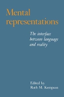 Book Cover for Mental Representations by Ruth M Kempson