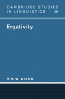 Book Cover for Ergativity by R M W Australian National University, Canberra Dixon