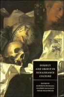 Book Cover for Subject and Object in Renaissance Culture by Margreta Kings College London de Grazia