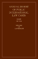 Book Cover for International Law Reports by John Fischer Williams