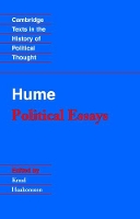 Book Cover for Hume: Political Essays by David Hume