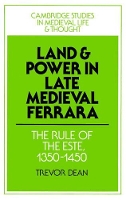 Book Cover for Land and Power in Late Medieval Ferrara by Trevor Dean