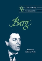 Book Cover for The Cambridge Companion to Berg by Anthony (University of Nottingham) Pople