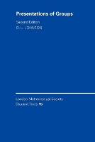 Book Cover for Presentations of Groups by D L University of Nottingham Johnson