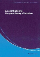 Book Cover for A Contribution to the Pure Theory of Taxation by Roger (DELTA, Paris) Guesnerie