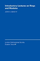Book Cover for Introductory Lectures on Rings and Modules by John A Northern Illinois University Beachy