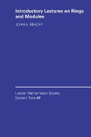 Book Cover for Introductory Lectures on Rings and Modules by John A Northern Illinois University Beachy