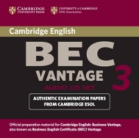 Book Cover for Cambridge BEC Vantage 3 Audio CD Set (2 CDs) by Cambridge ESOL