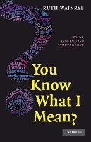 Book Cover for You Know what I Mean? by Ruth Wajnryb