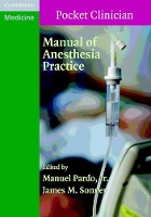 Book Cover for Manual of Anesthesia Practice by Manuel Pardo