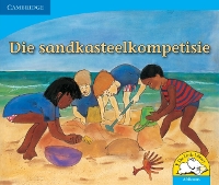 Book Cover for Die sandkasteelkompetisie (Afrikaans) by Kerry Saadien-Raad