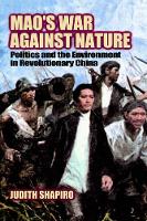 Book Cover for Mao's War against Nature by Judith American University, Washington DC Shapiro