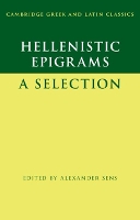 Book Cover for Hellenistic Epigrams by Alexander (Georgetown University, Washington DC) Sens