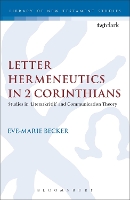 Book Cover for Letter Hermeneutics in 2 Corinthians by Dr. Eve-Marie (Westfälische Wilhelms-Universität Münster, Germany) Becker