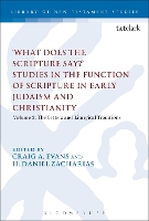 Book Cover for What Does the Scripture Say?' Studies in the Function of Scripture in Early Judaism and Christianity by Dr. Craig A. (Houston Baptist University, USA) Evans