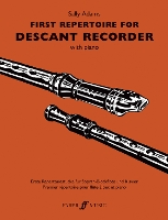 Book Cover for First Repertoire For Descant Recorder by Sally Adams,