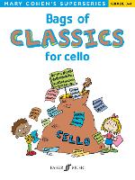 Book Cover for Bags of Classics for Cello by Mary Cohen