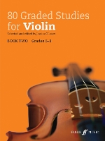 Book Cover for 80 Graded Studies for Violin by Jessica O'Leary