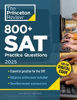 Book Cover for 800+ SAT Practice Questions, 2025 by Princeton Review