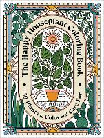 Book Cover for The Happy Houseplant Coloring Book by Caitlin Keegan