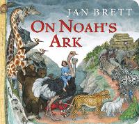 Book Cover for On Noah's Ark (Oversized Lap Board Book) by Jan Brett