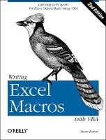 Book Cover for Writing Excel Macros with VBA 2e by Steven Roman