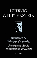 Book Cover for Remarks on the Philosophy of Psychology, Volume 1 by Ludwig (Philosopher) Wittgenstein