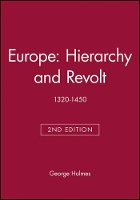 Book Cover for Europe: Hierarchy and Revolt by George University of Oxford Holmes