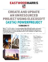 Book Cover for Create and Update an Unresourced Project using Elecosoft (Asta) Powerproject Version 17 by Paul E Harris