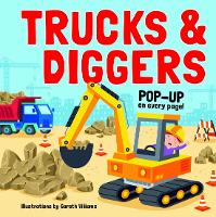 Book Cover for Pop Up Book - Trucks and Diggers by Gareth Williams