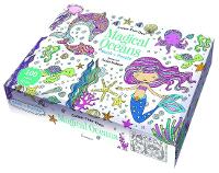 Book Cover for Colour Your Own Magical Oceans Book + Puzzle by 