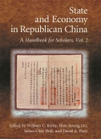 Book Cover for State and Economy in Republican China by William C Kirby