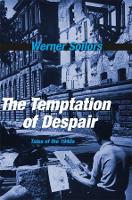 Book Cover for The Temptation of Despair by Werner Sollors