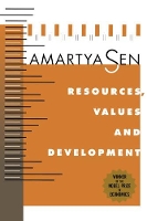 Book Cover for Resources, Values, and Development by Amartya, FBA Sen