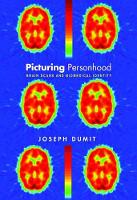 Book Cover for Picturing Personhood by Joseph Dumit
