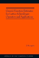 Book Cover for Green's Function Estimates for Lattice Schrödinger Operators and Applications. (AM-158) by Jean Bourgain