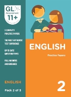Book Cover for 11+ Practice Papers English Pack 2 (Multiple Choice) by GL Assessment