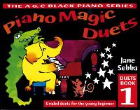 Book Cover for Piano Magic Duets Book 1 by Jane Sebba