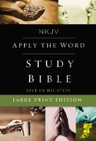 Book Cover for NKJV, Apply the Word Study Bible, Large Print, Hardcover, Red Letter by Zondervan