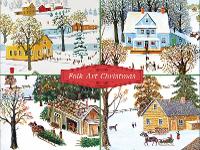 Book Cover for Folk Art Christmas Deluxe Notecard Collection by Konstantin Rodko